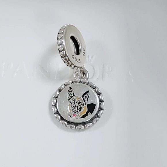 Pandora German Shepherd Dog Exclusive Dangle Charm with box - Picture 5 of 6
